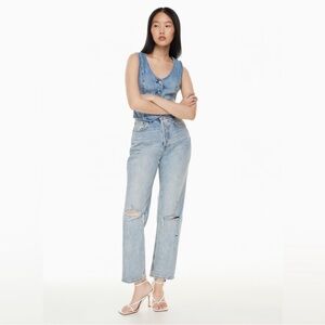 Aritzia Denim Forum The Joni High Rise Loose 29L, blue size 28